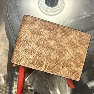 Coach Red Card Holder